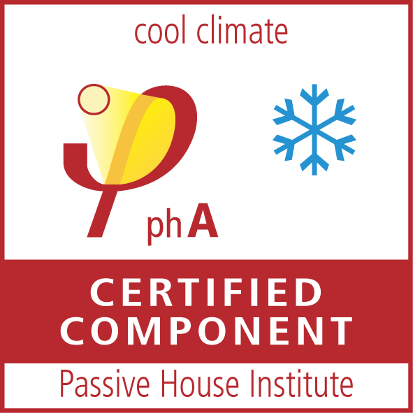 Insignă de certificare Passive House Institute pentru climat rece